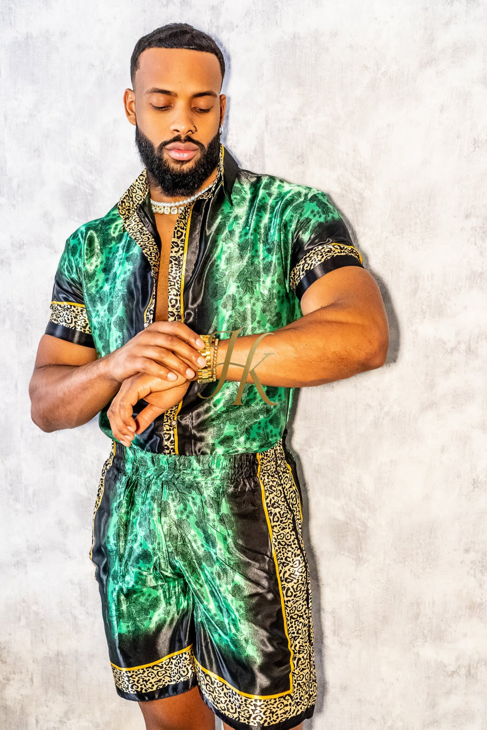 Barocco Mens Luxury Silk Dress Set Outfits