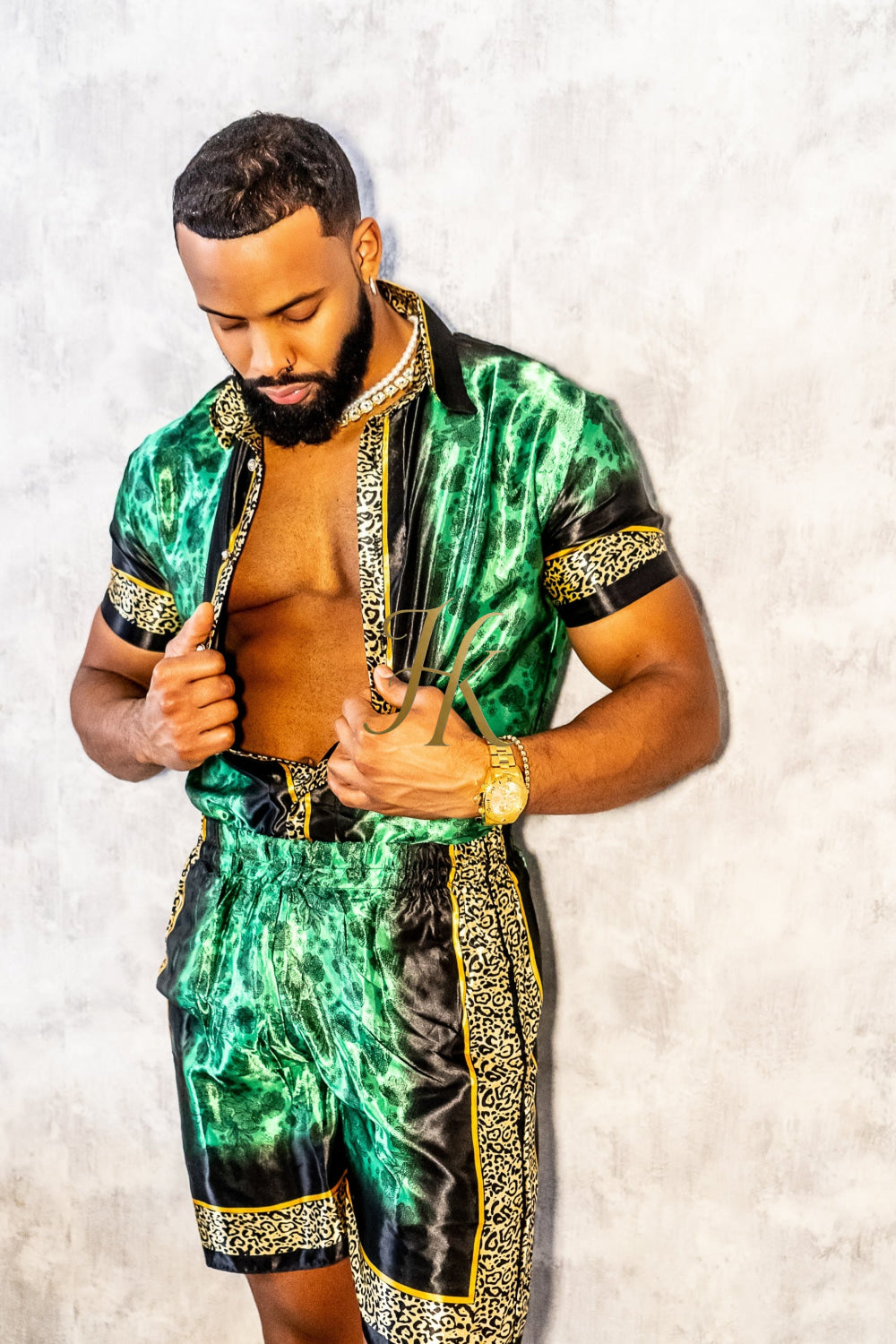 Barocco Mens Luxury Silk Dress Set Outfits