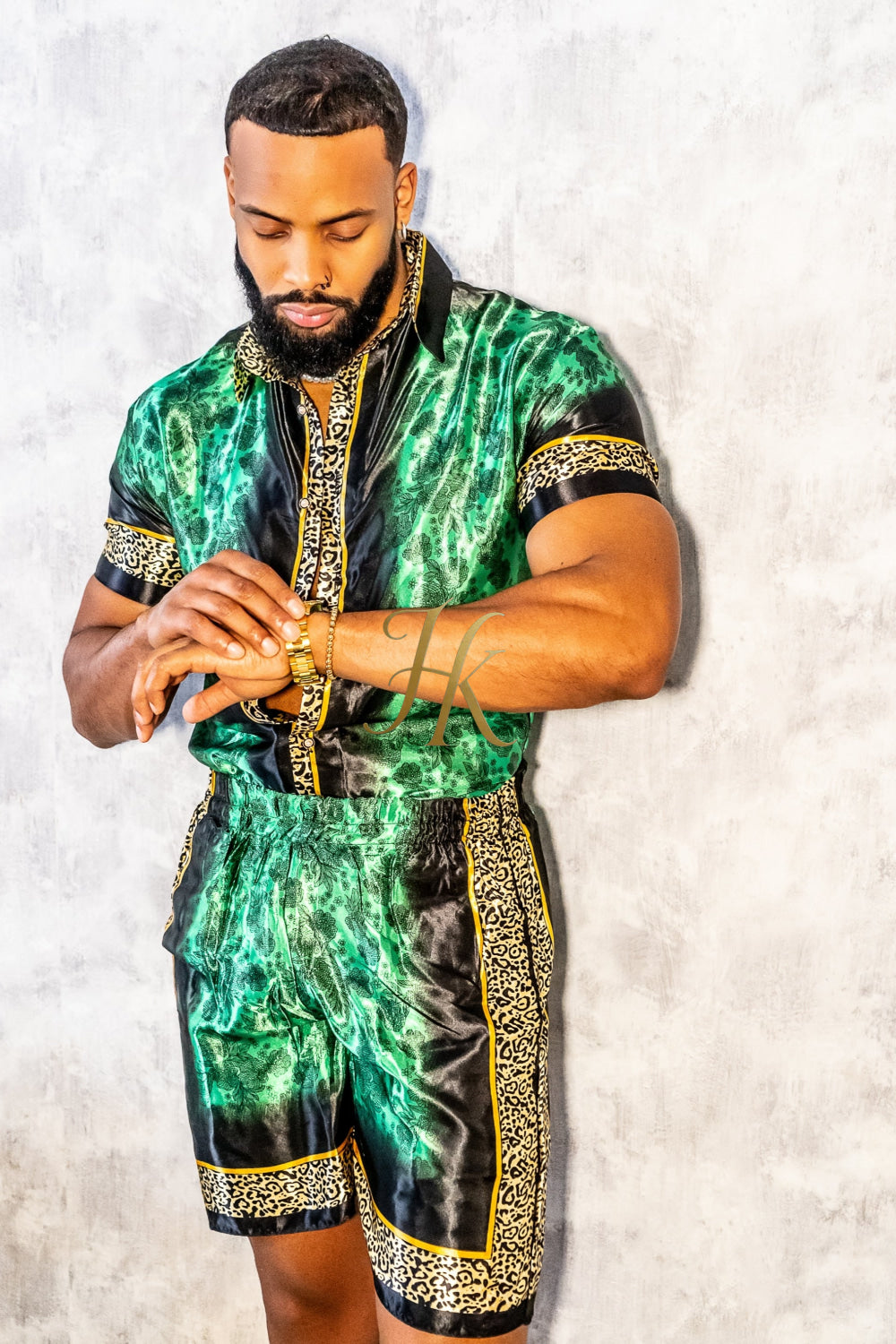 Barocco Mens Luxury Silk Dress Set Outfits