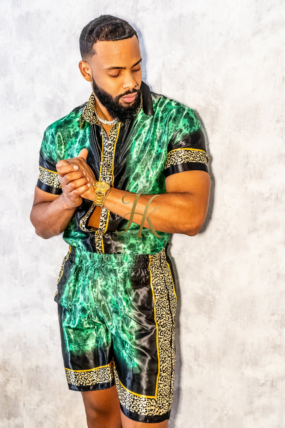 Barocco Mens Luxury Silk Dress Set Outfits