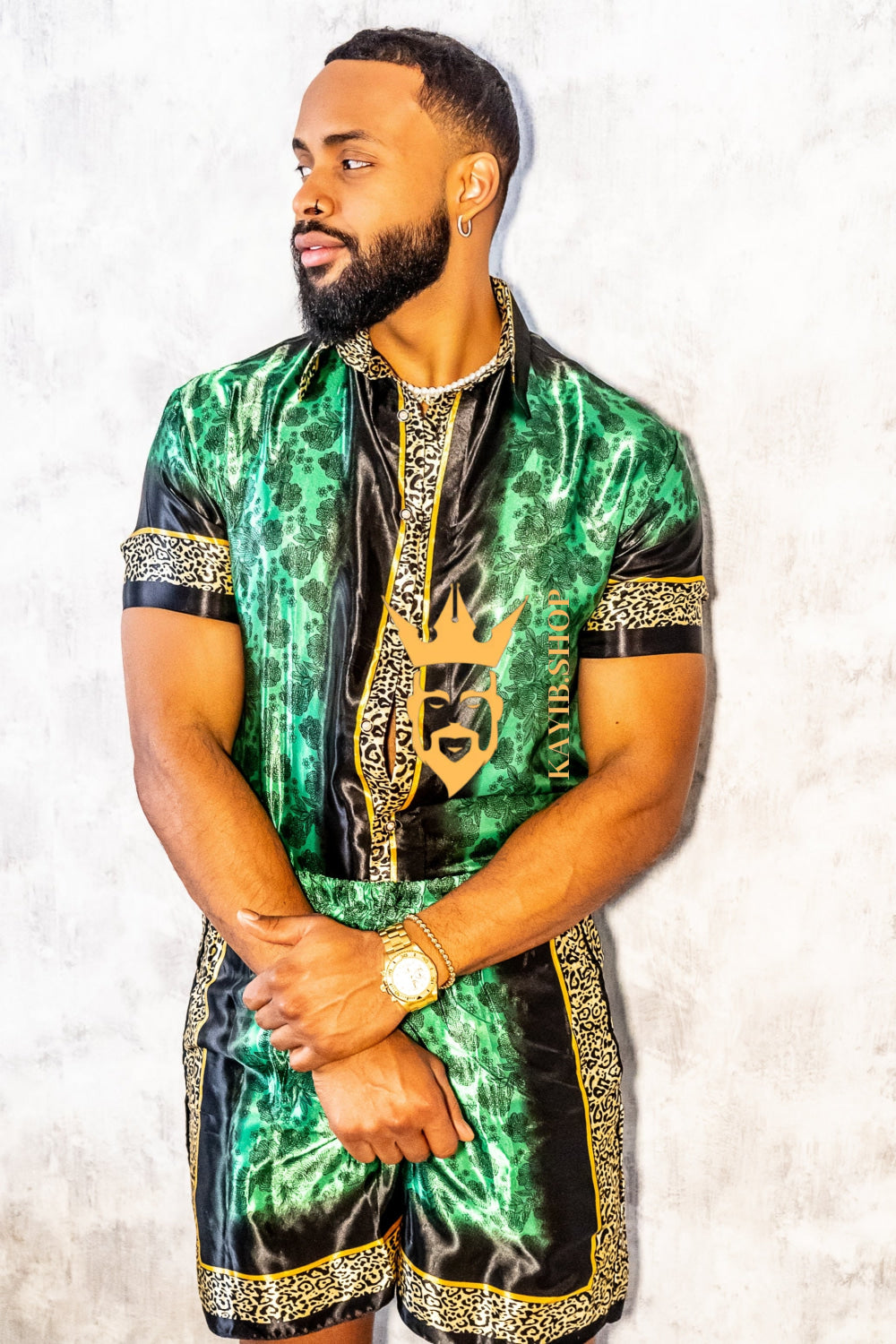 Barocco Mens Luxury Silk Dress Set Outfits