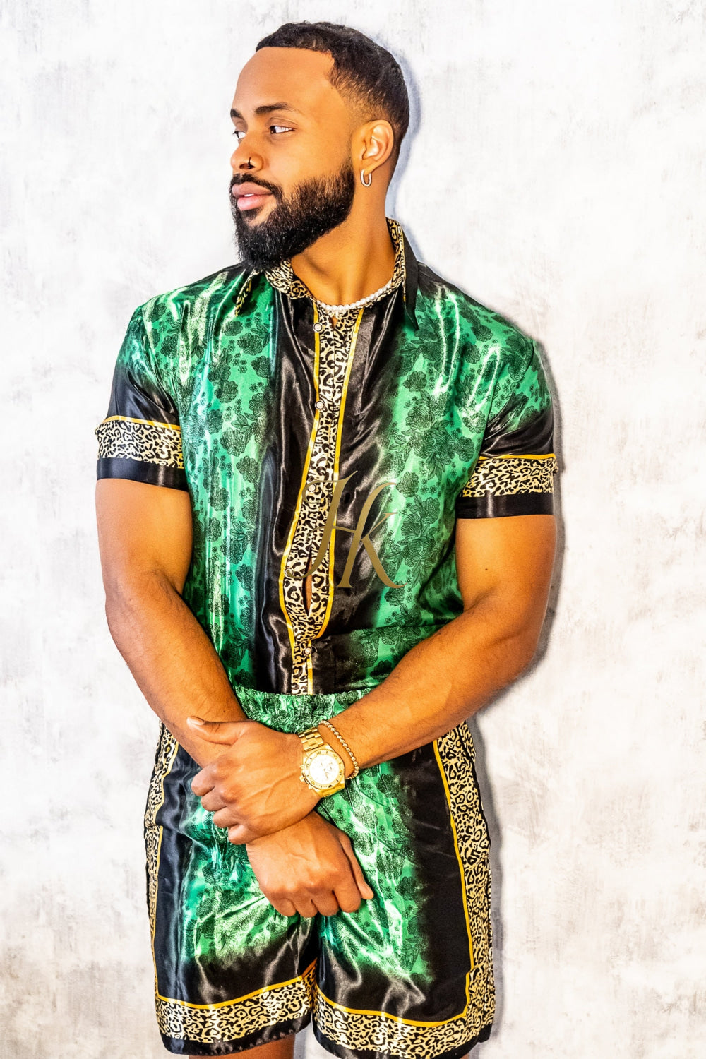 Barocco Mens Luxury Silk Dress Set Outfits