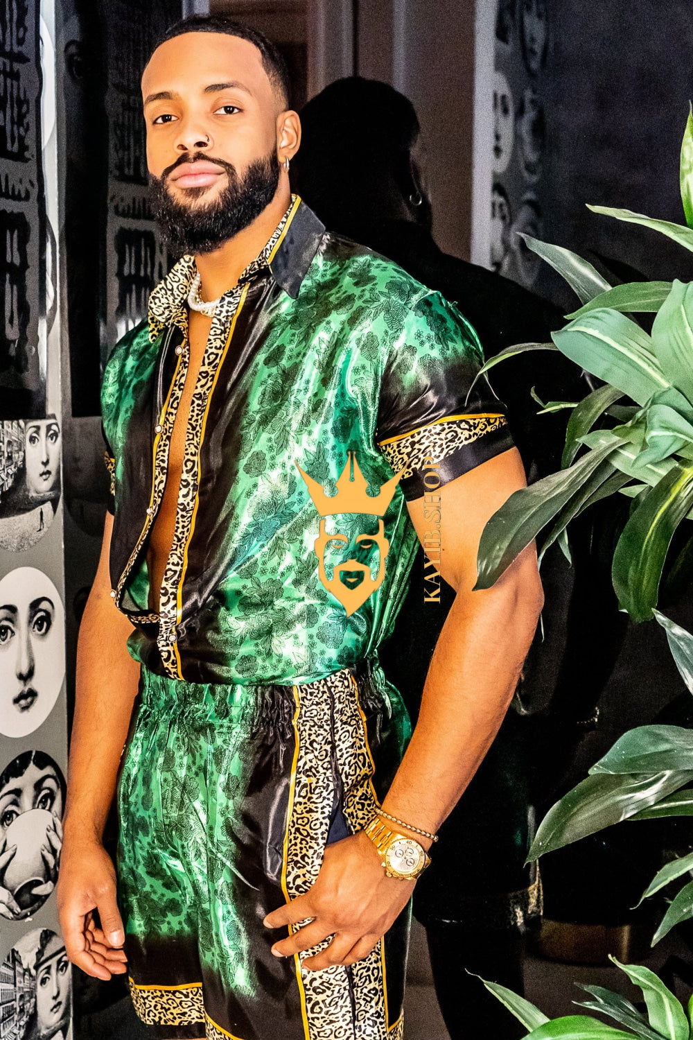 Barocco Mens Luxury Silk Dress Set Outfits