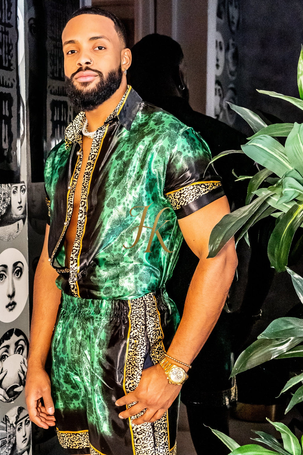 Barocco Mens Luxury Silk Dress Set Outfits