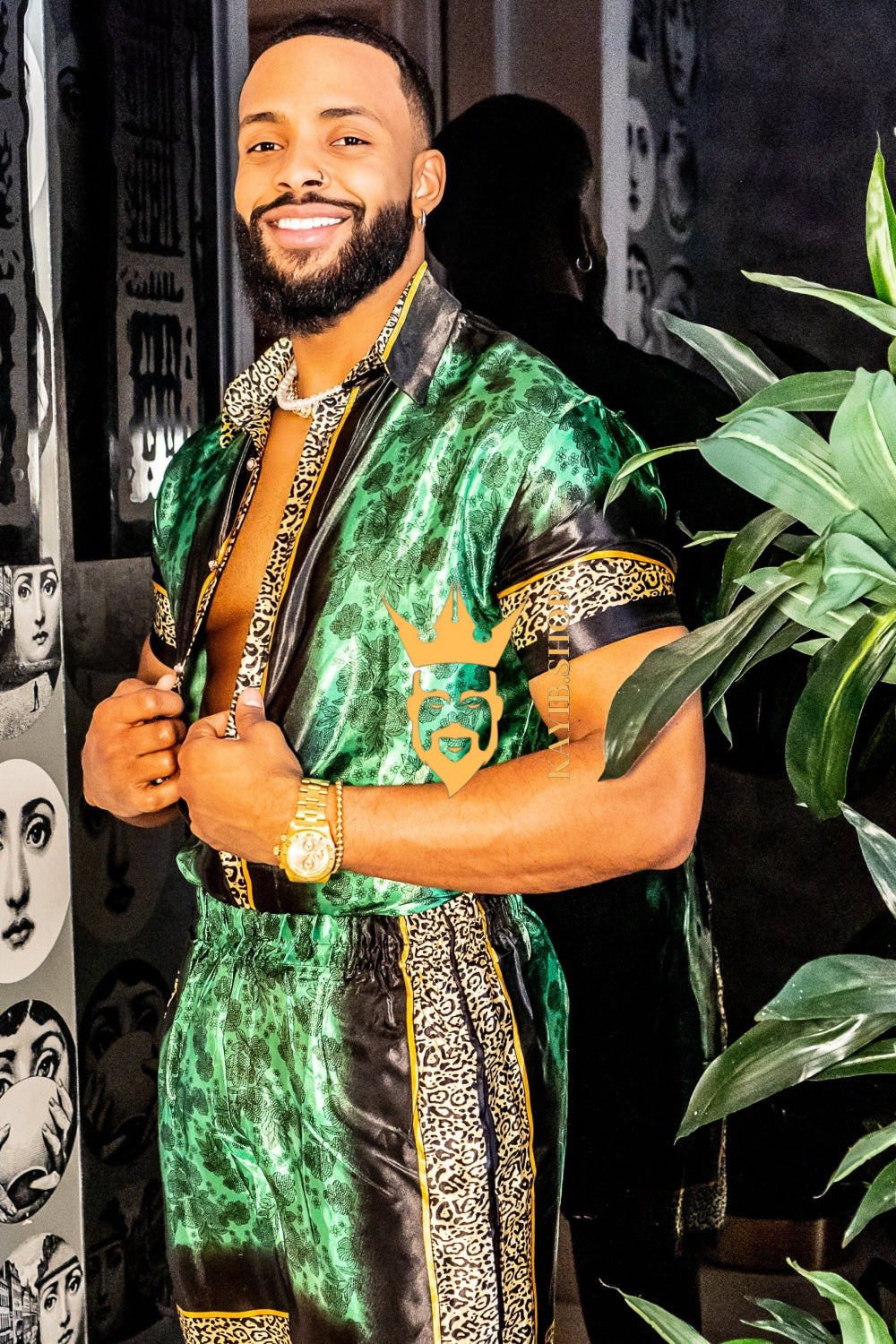 Barocco Mens Luxury Silk Dress Set Outfits