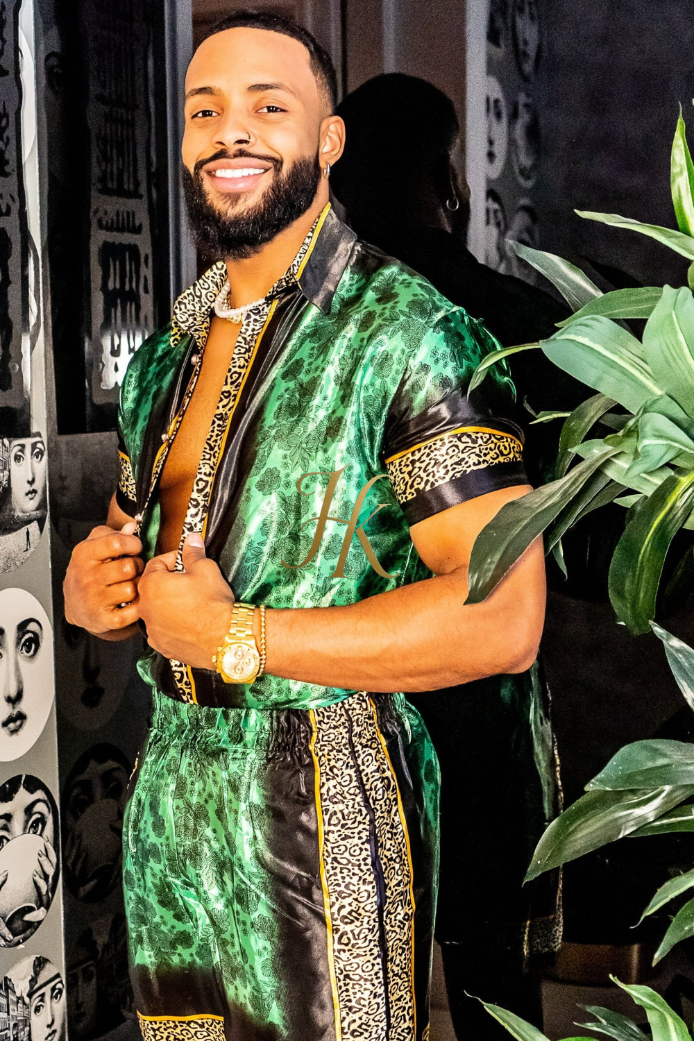 Barocco Mens Luxury Silk Dress Set Outfits