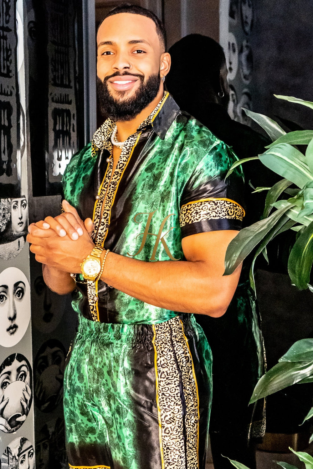 Barocco Mens Luxury Silk Dress Set Outfits