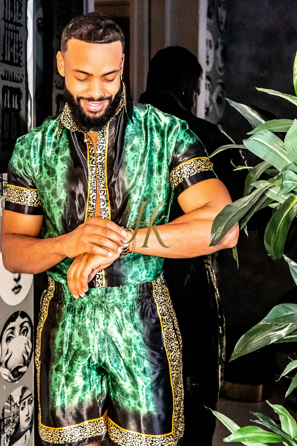 Barocco Mens Luxury Silk Dress Set Outfits