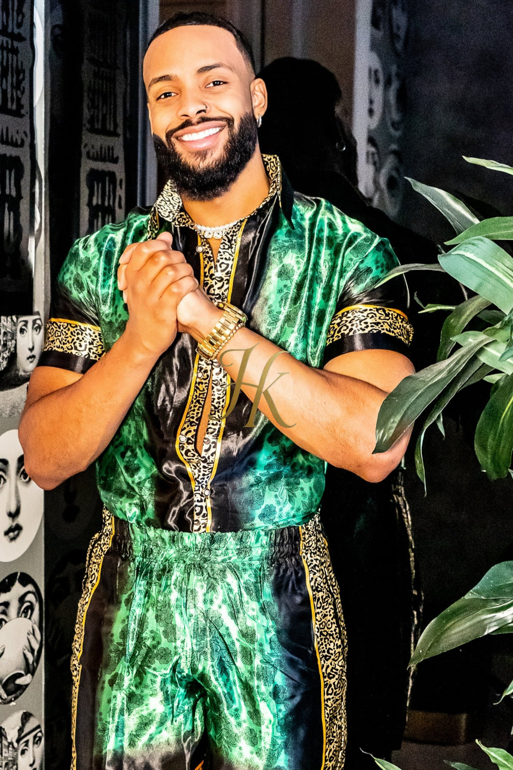 Barocco Mens Luxury Silk Dress Set Outfits