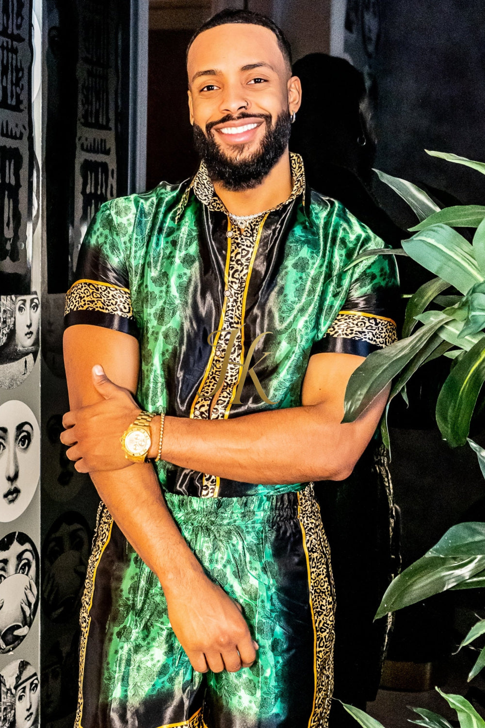 Barocco Mens Luxury Silk Dress Set Outfits