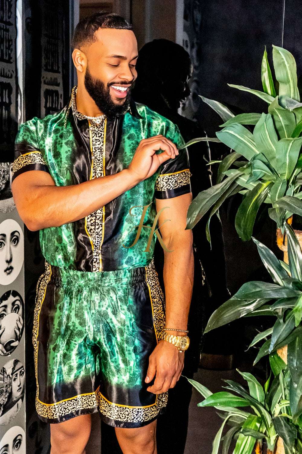 Barocco Mens Luxury Silk Dress Set Outfits