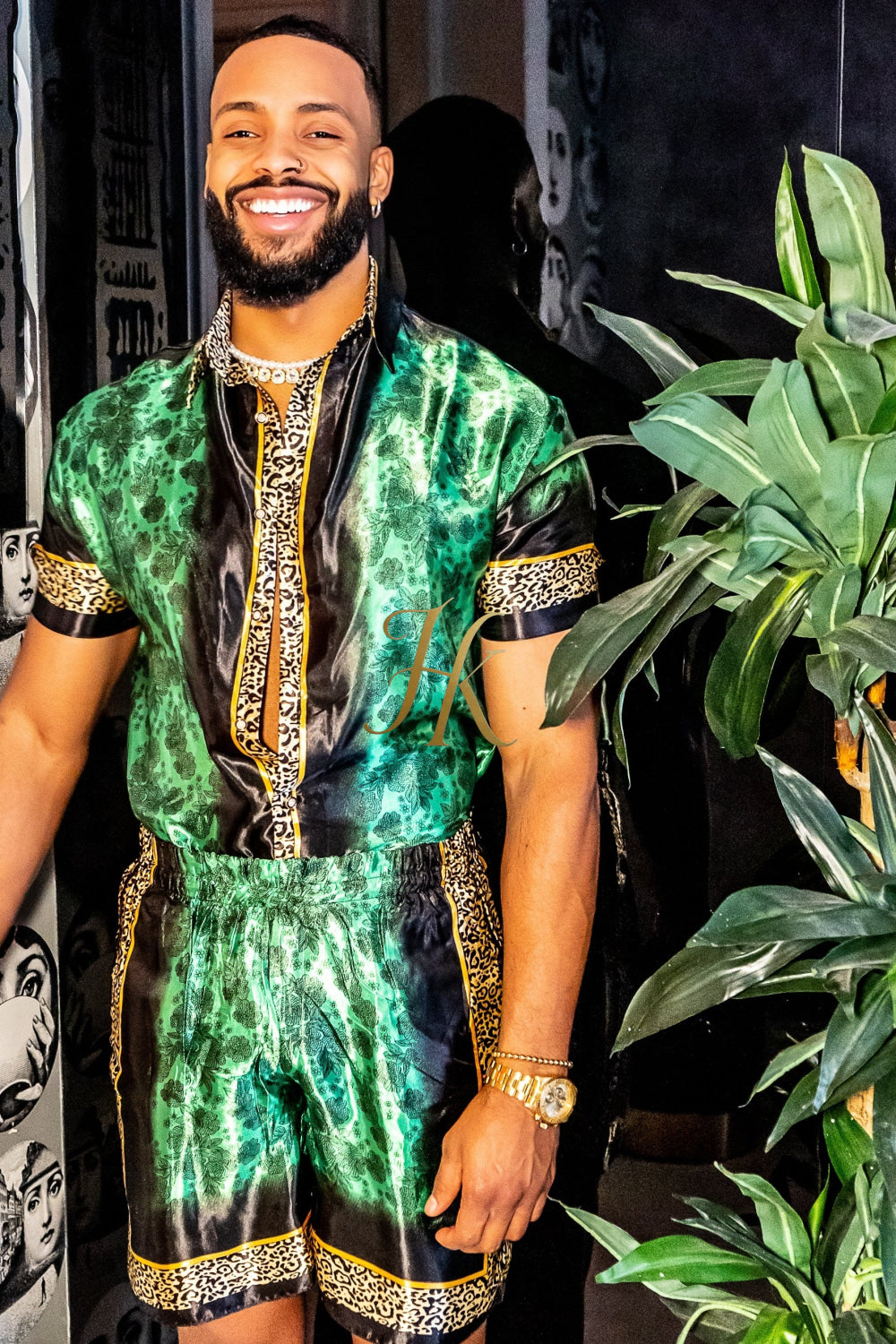 Barocco Mens Luxury Silk Dress Set Outfits