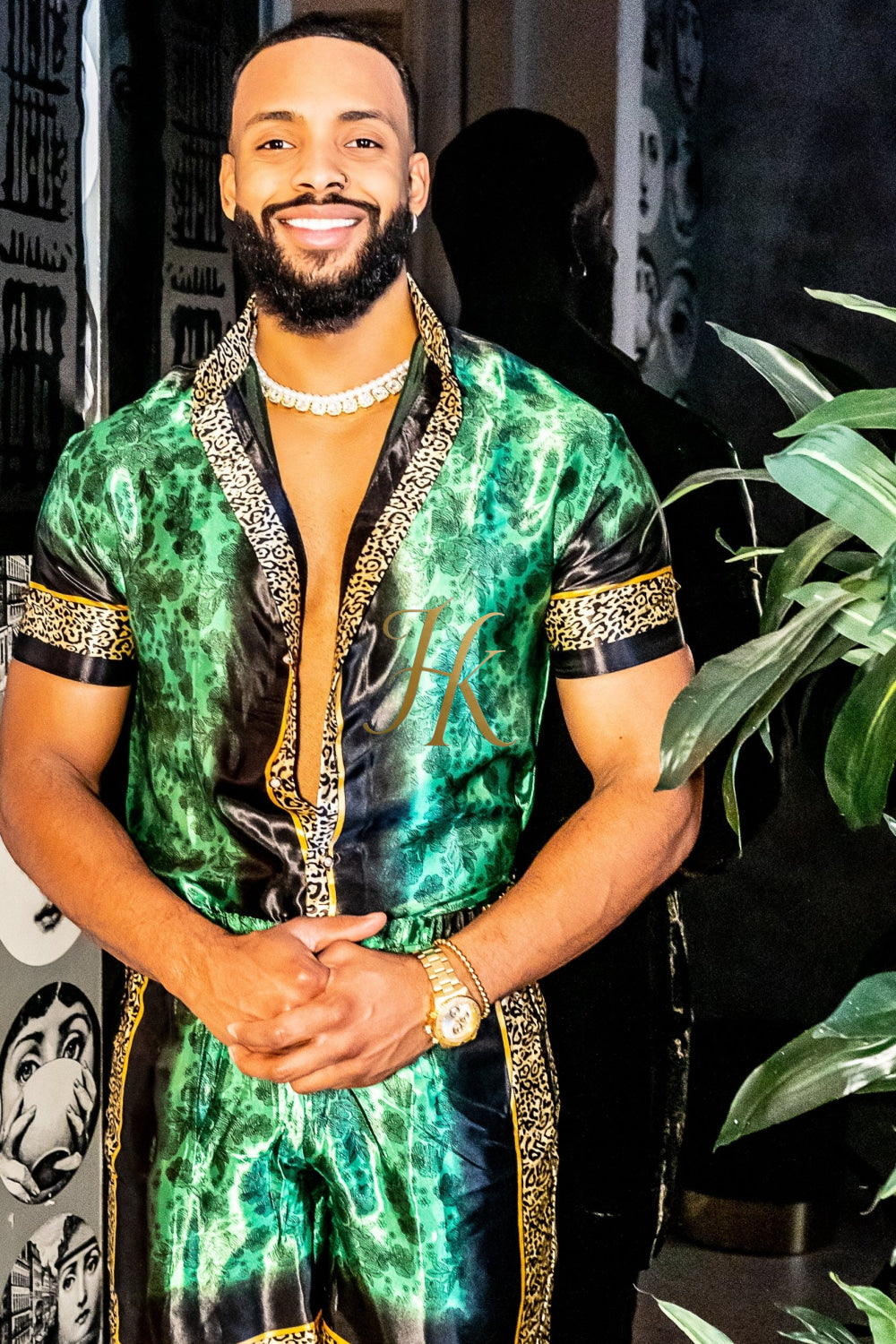 Barocco Mens Luxury Silk Dress Set Outfits