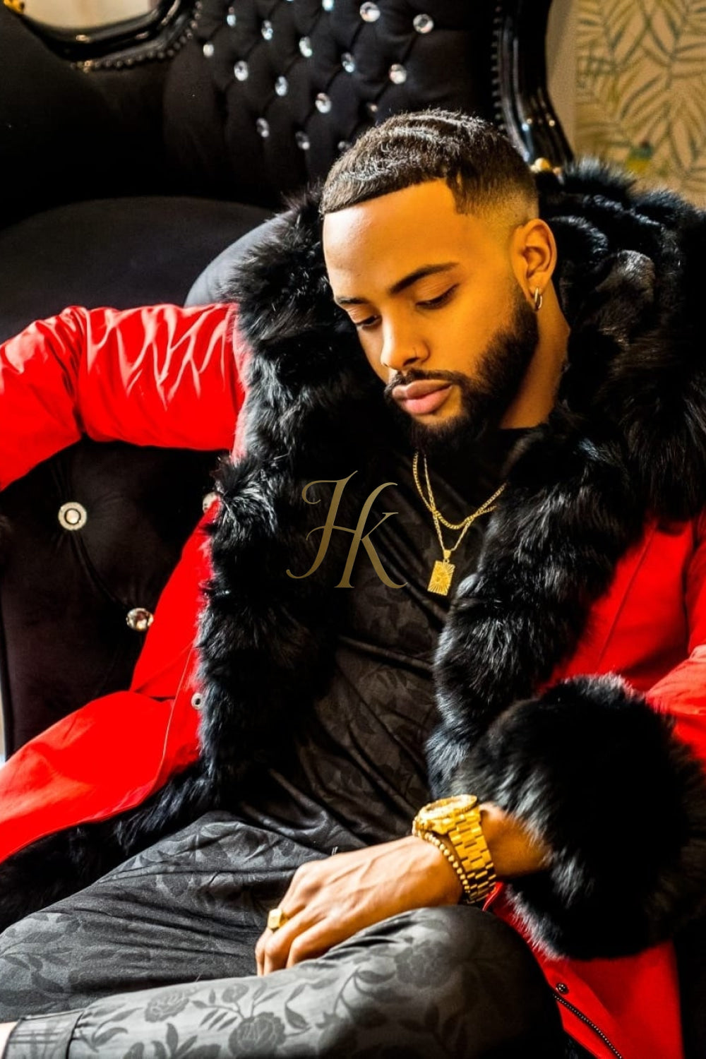 Leather rabbit Fur Car Coat - Stay Warm in Style - Perfect for Fashionable Men - kayibstrore