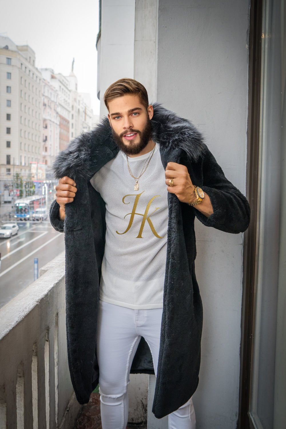 Handmade Men's Teddy Designer Coat - Endure Canadian Winters with Style and Comfort - kayibstrore
