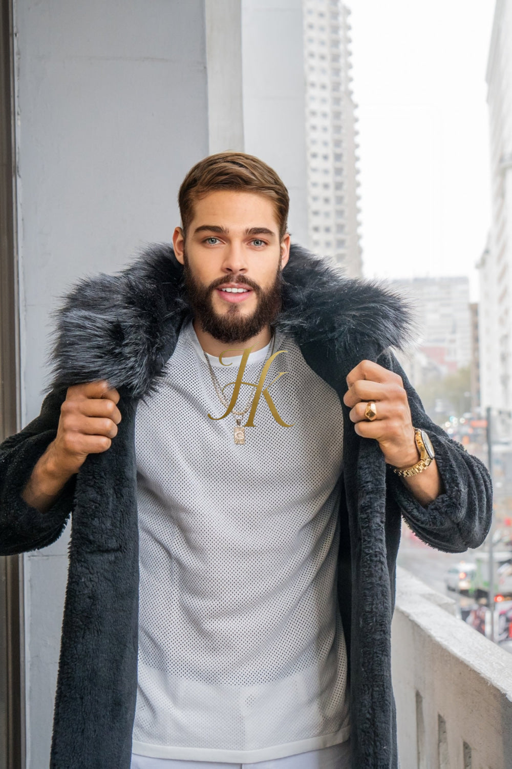 Handmade Men's Teddy Designer Coat - Endure Canadian Winters with Style and Comfort - kayibstrore