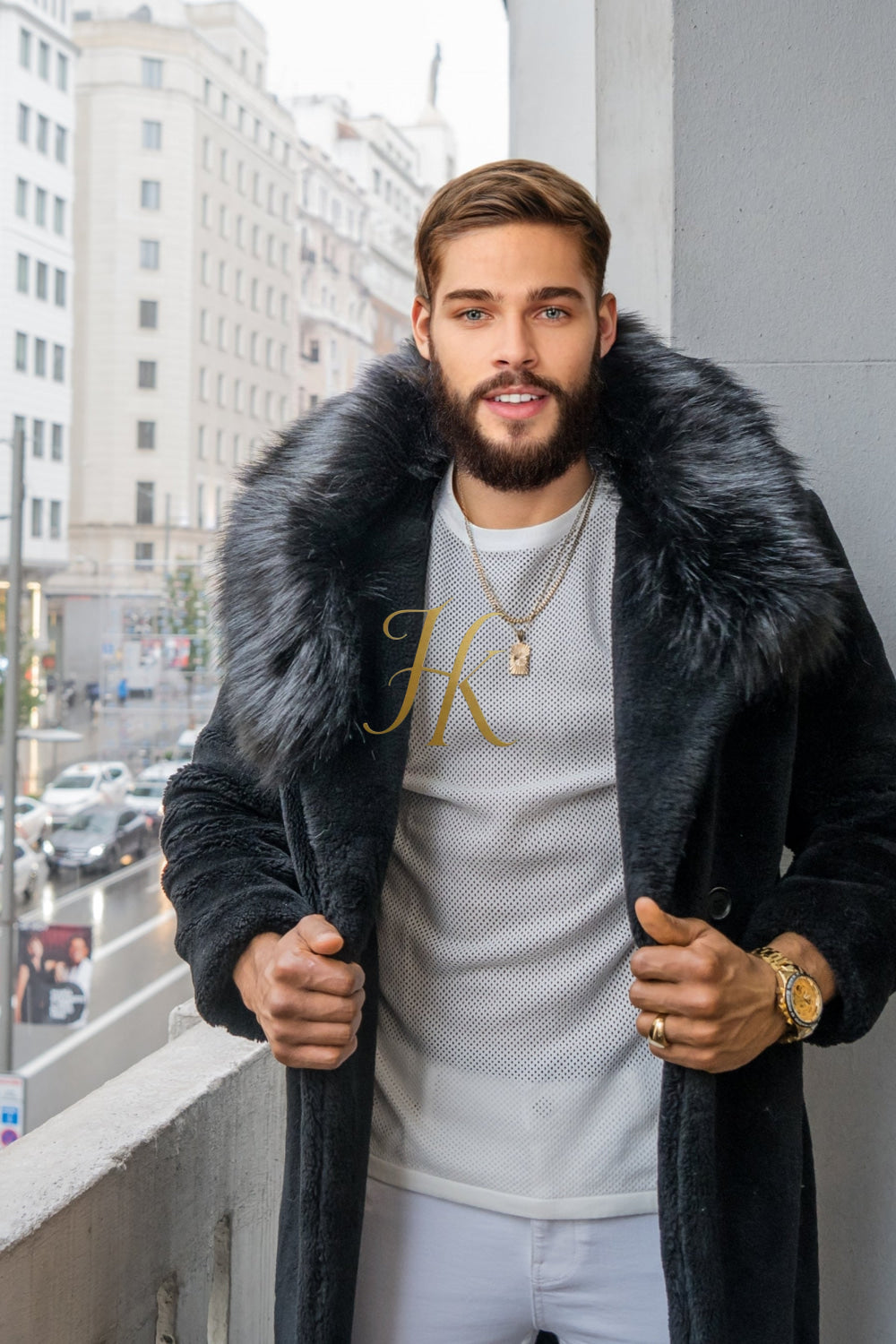 Handmade Men's Teddy Designer Coat - Endure Canadian Winters with Style and Comfort - kayibstrore
