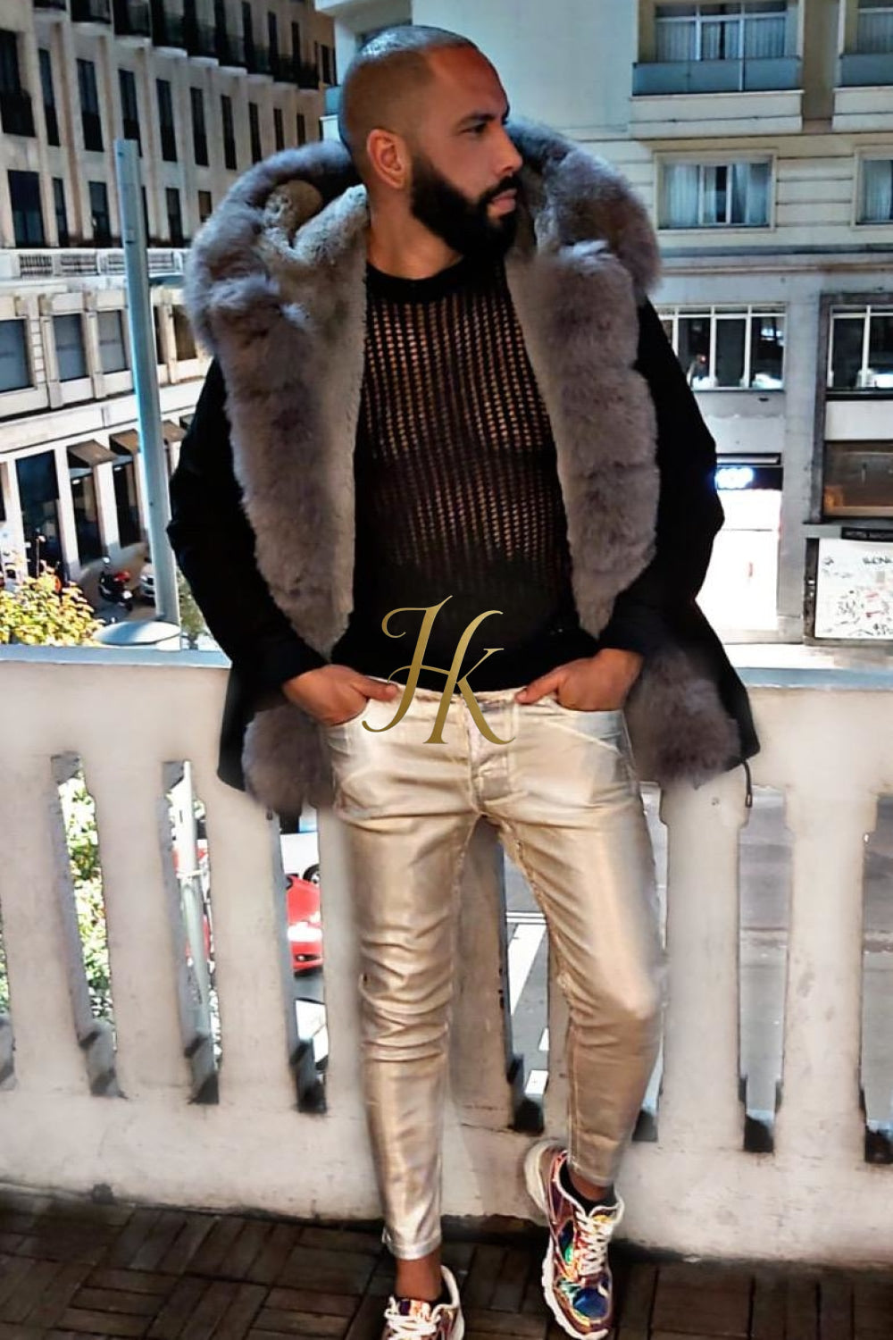 Fashion Mens Fur Coats Jacket
