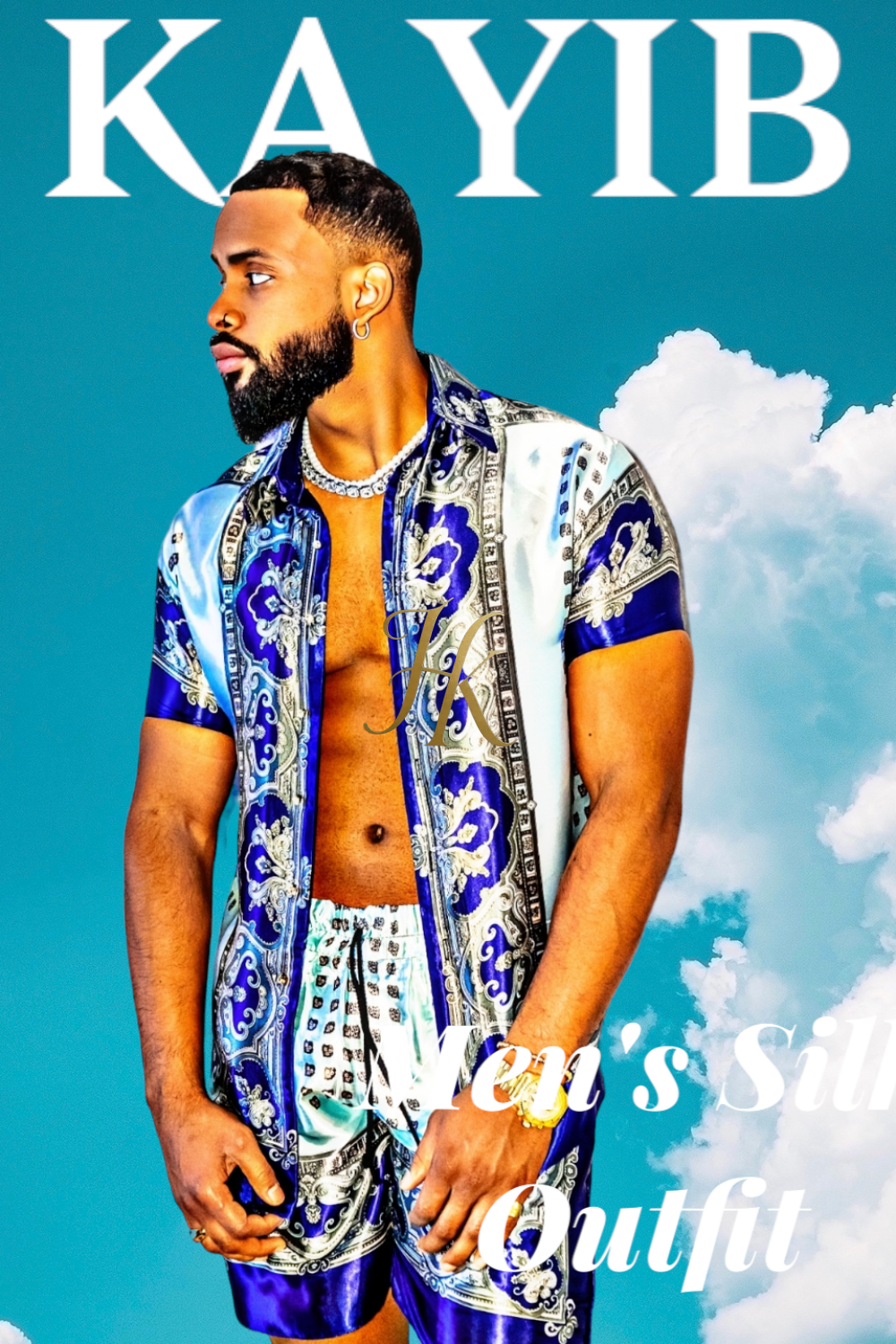 Mens Silk Dress Set Outfits