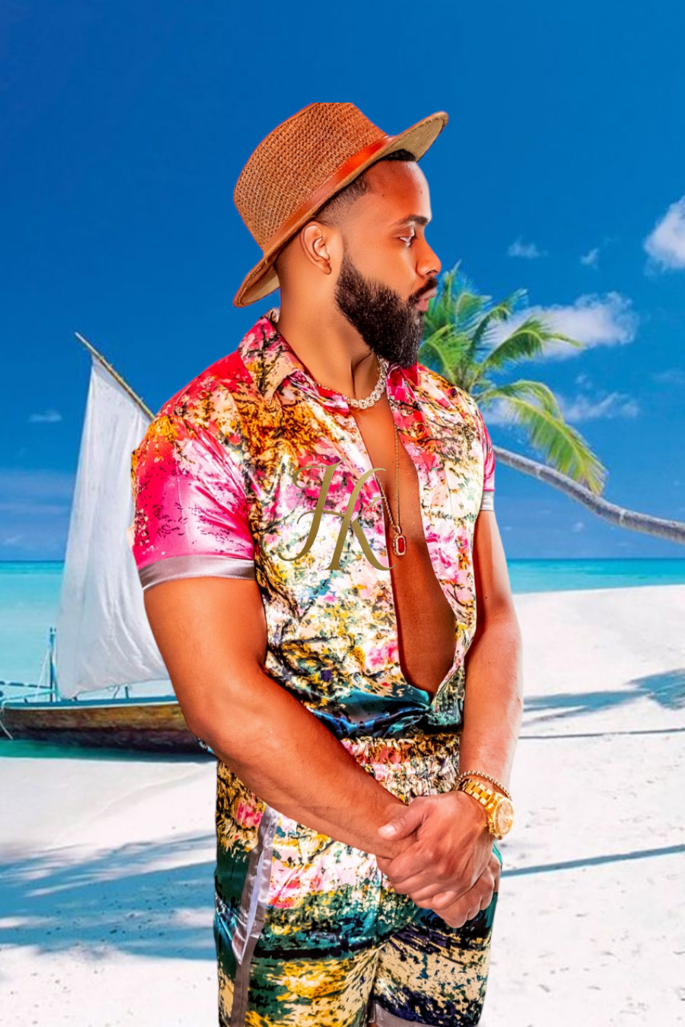 Beach Mens Summer Dress Set