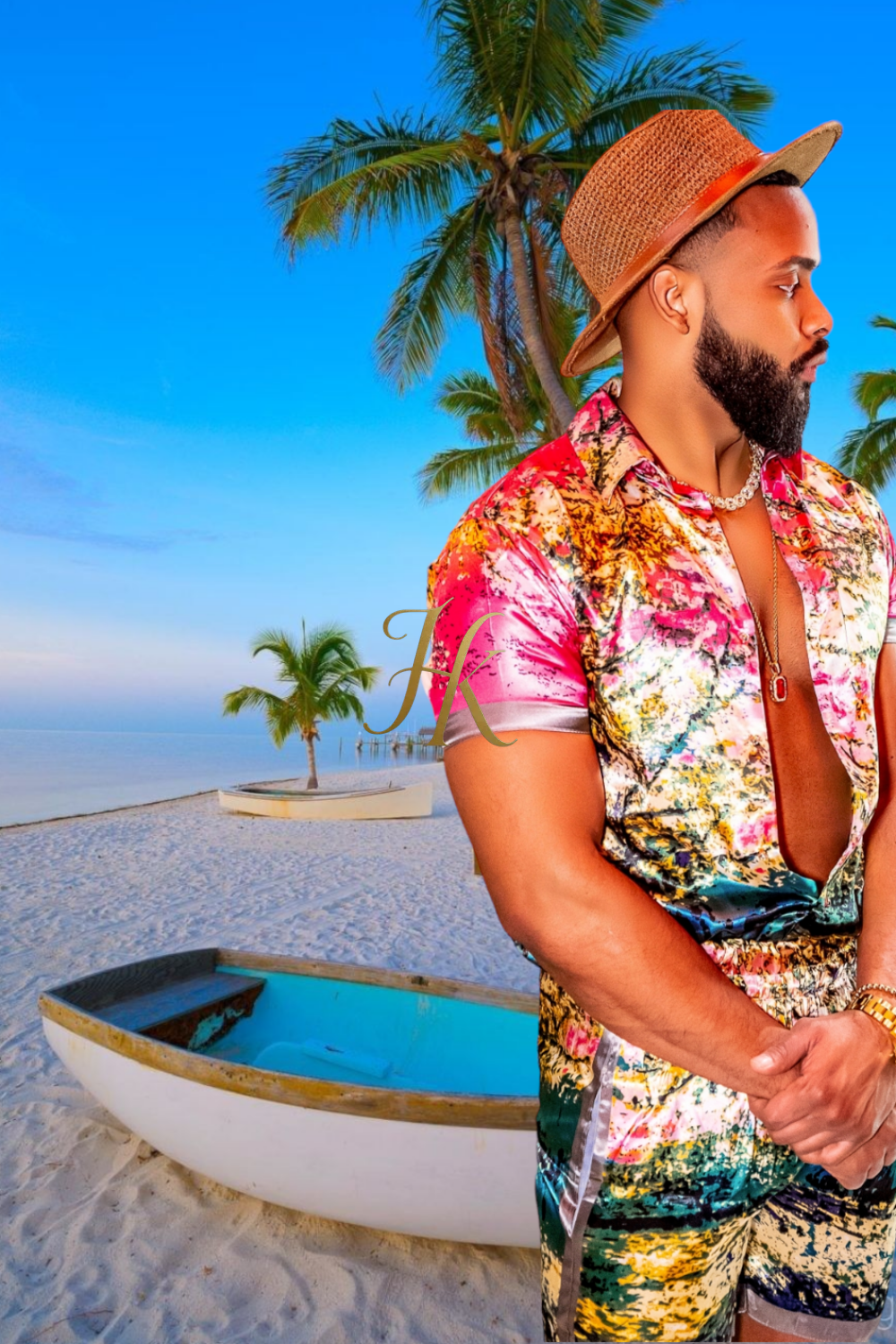 Beach Mens Summer Dress Set