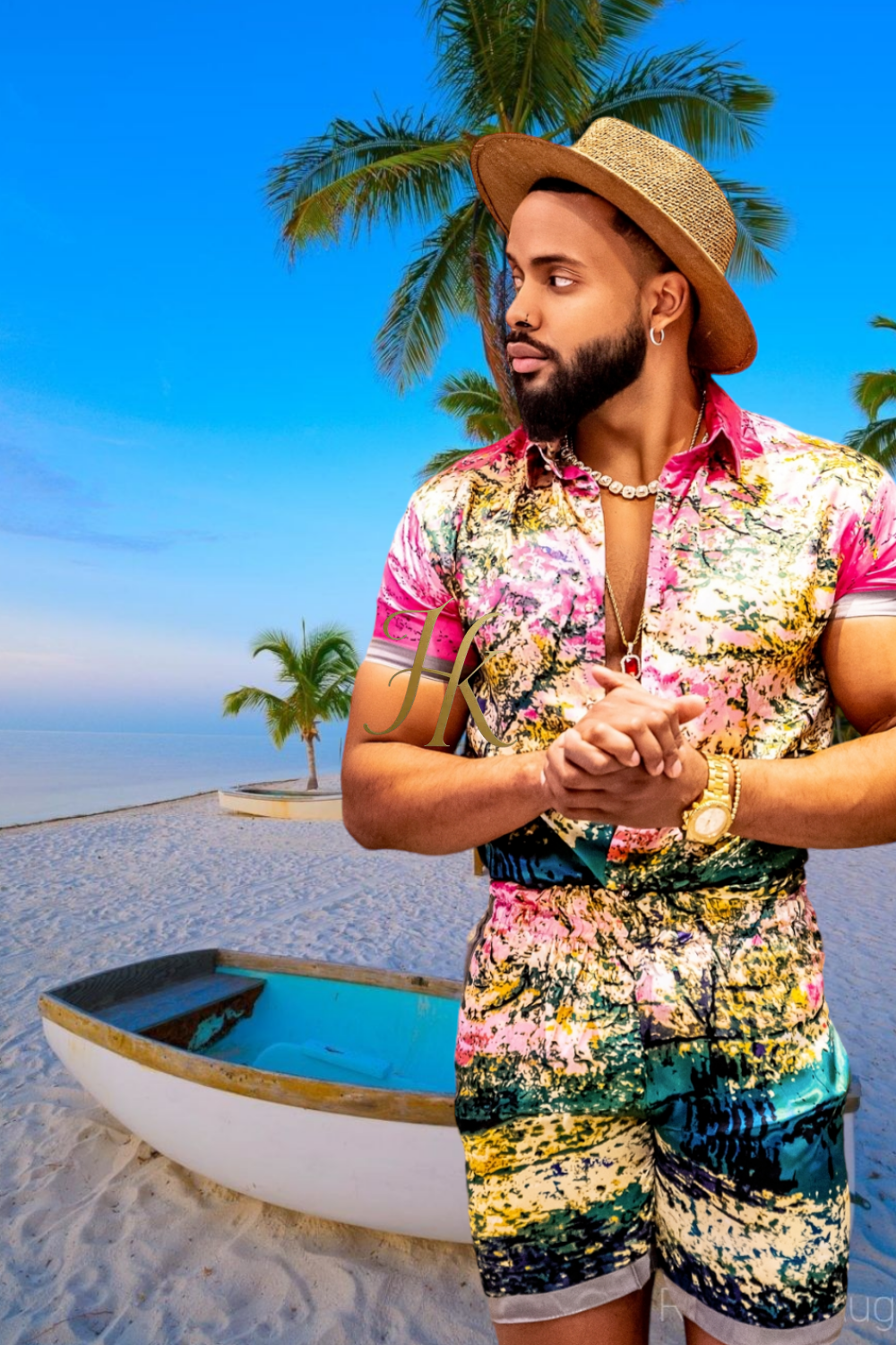 Beach Mens Summer Dress Set