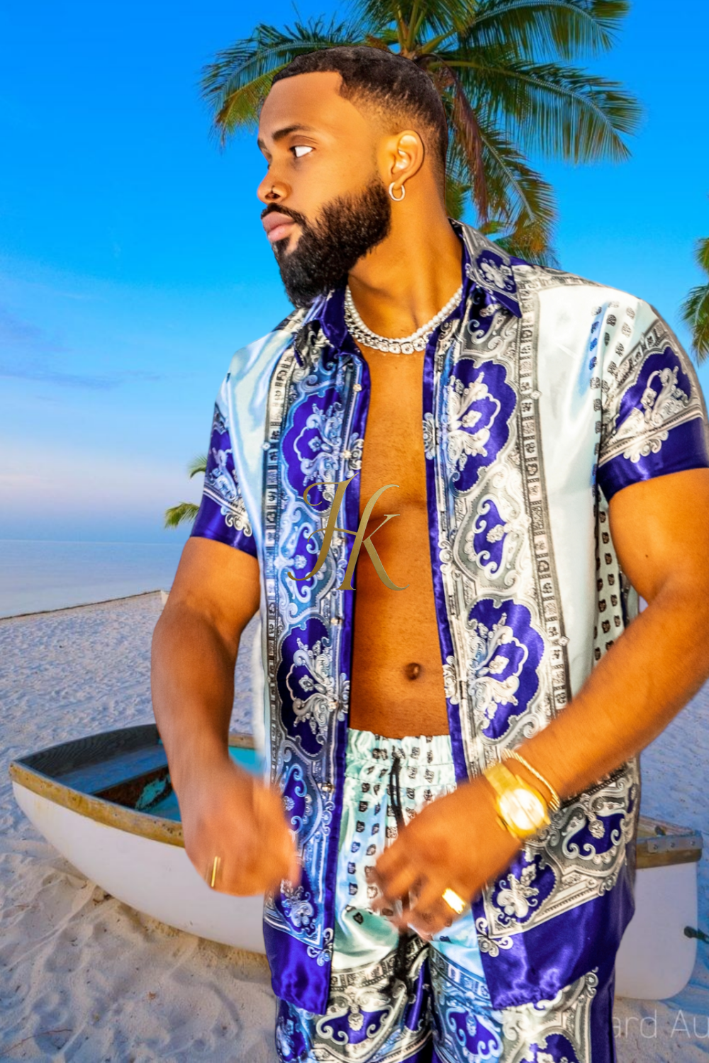Beach Mens Summer Dress Set