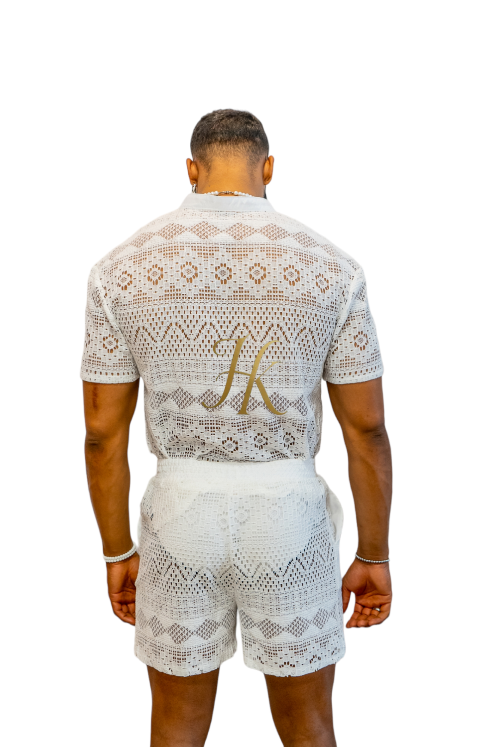Luxurious Men's White Shirt and Shorts Set - Elevate Your Summer Style - Perfect for Any Occasion - kayibstrore