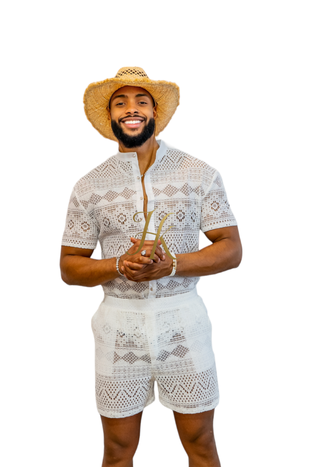 Luxurious Men's White Shirt and Shorts Set - Elevate Your Summer Style - Perfect for Any Occasion - kayibstrore