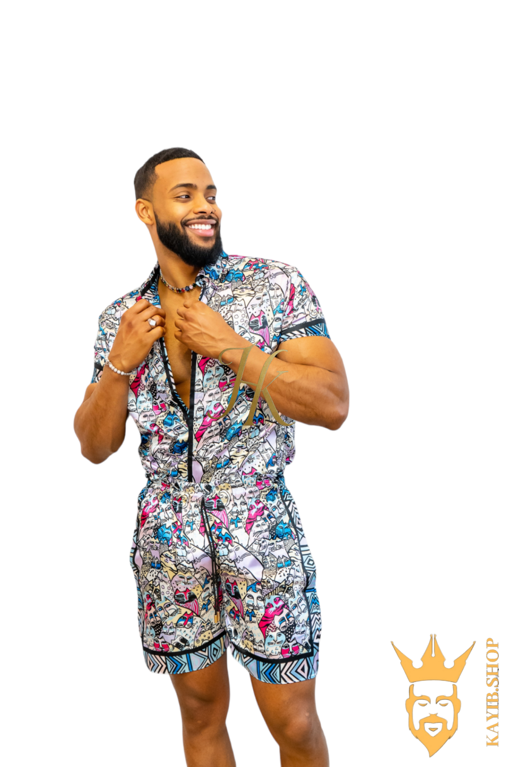 Luxury Handmade Silk Outfit - Elevate Your Style Game with This Sophisticated and Comfortable Masterpiece - Perfect for Summer Getaways and Casual Outings! - kayibstrore