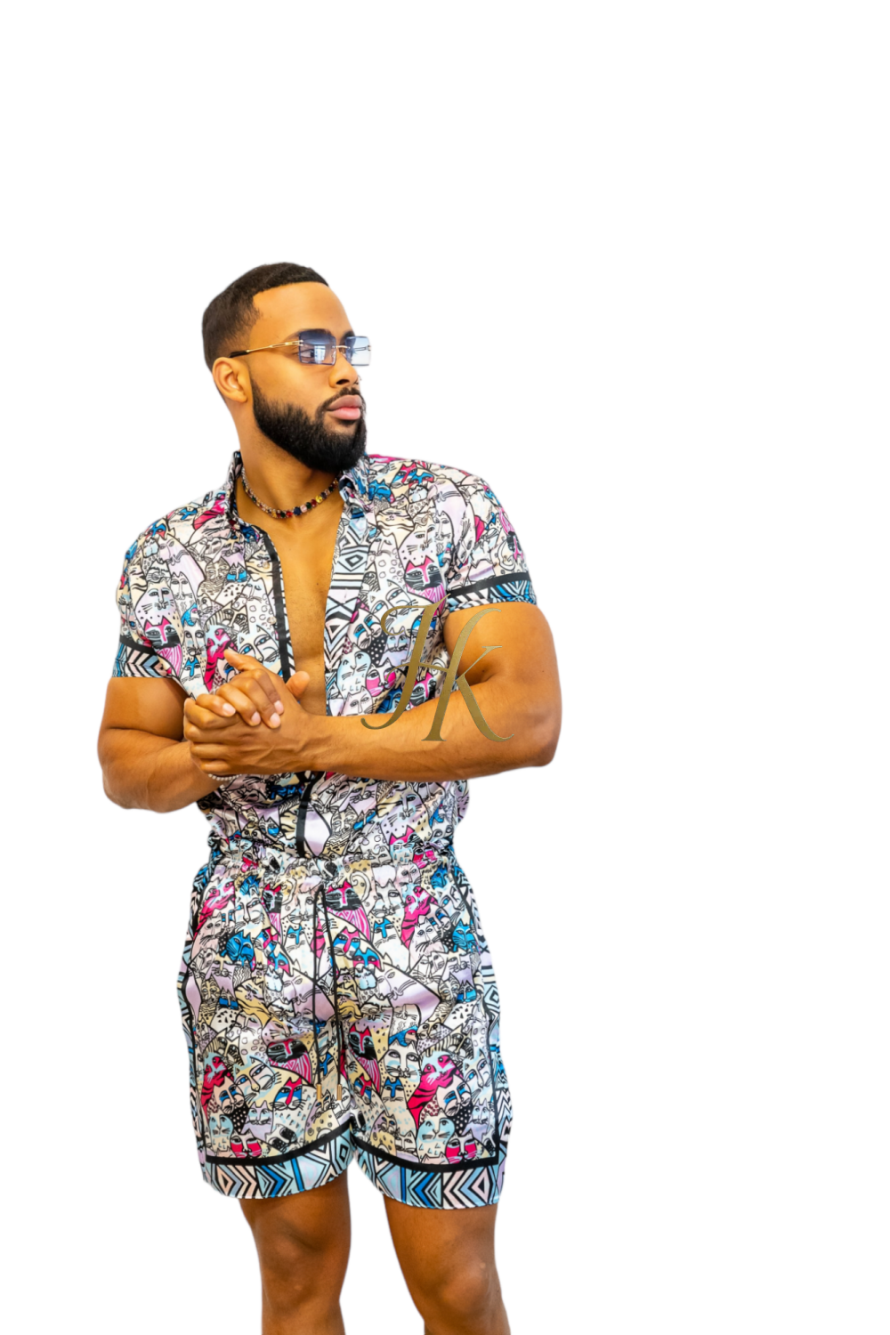 KAYIB Manga Barroco Silk Outfit - Elevate Your Style Game with This Sophisticated and Comfortable Masterpiece - Perfect for Summer Getaways and Casual Outings! - kayibstrore