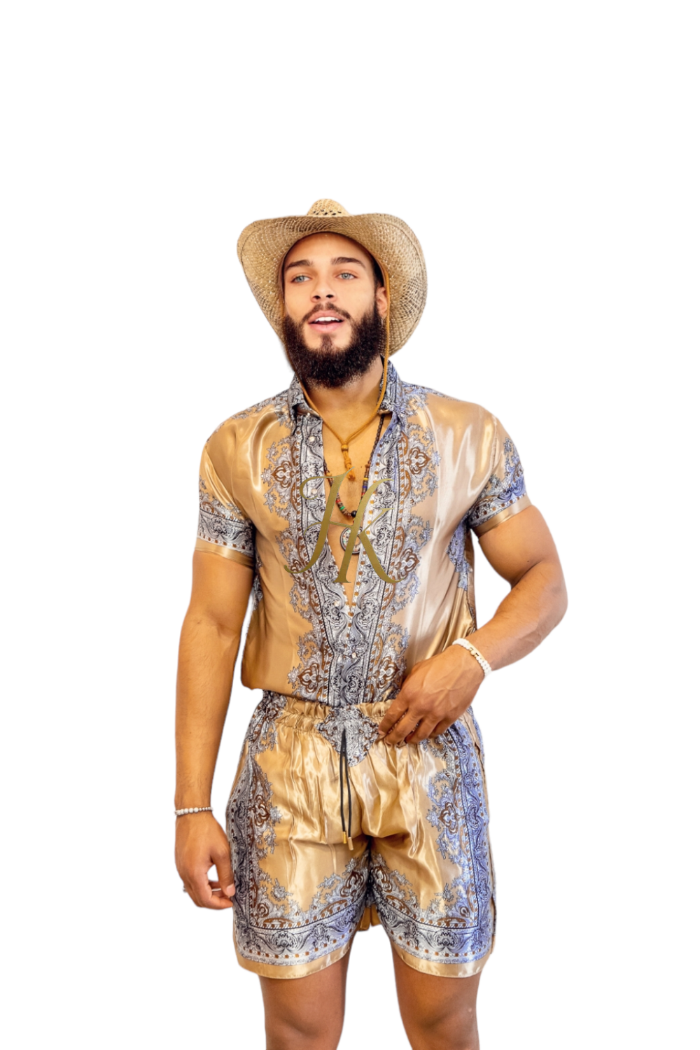 Festival Handmade Red Men's Silk Dress Set Outfit - Make a Sartorial Statement with Opulent Style and Customizable Fit - kayibstrore
