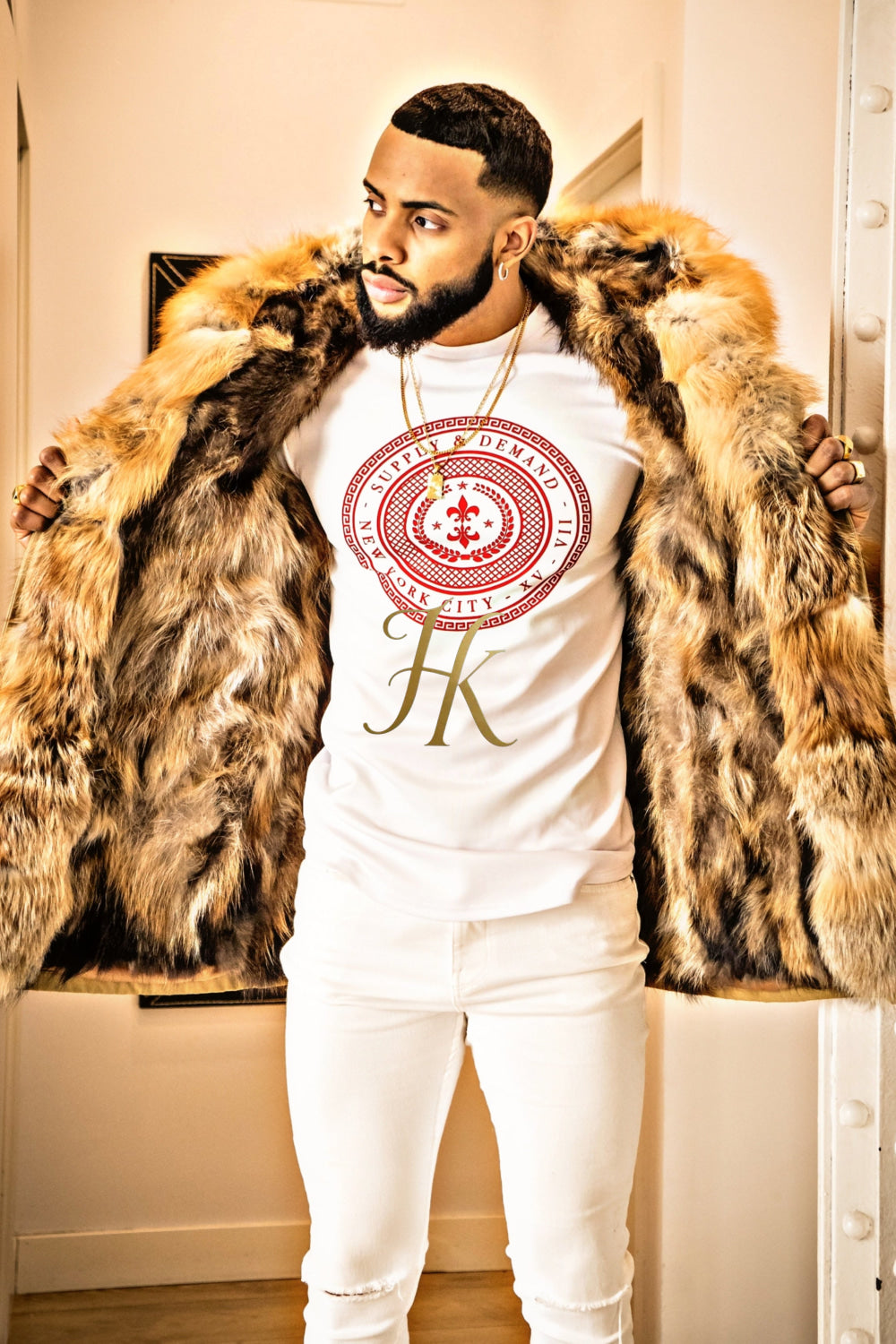 Luxury Fox Mens Parka Coats