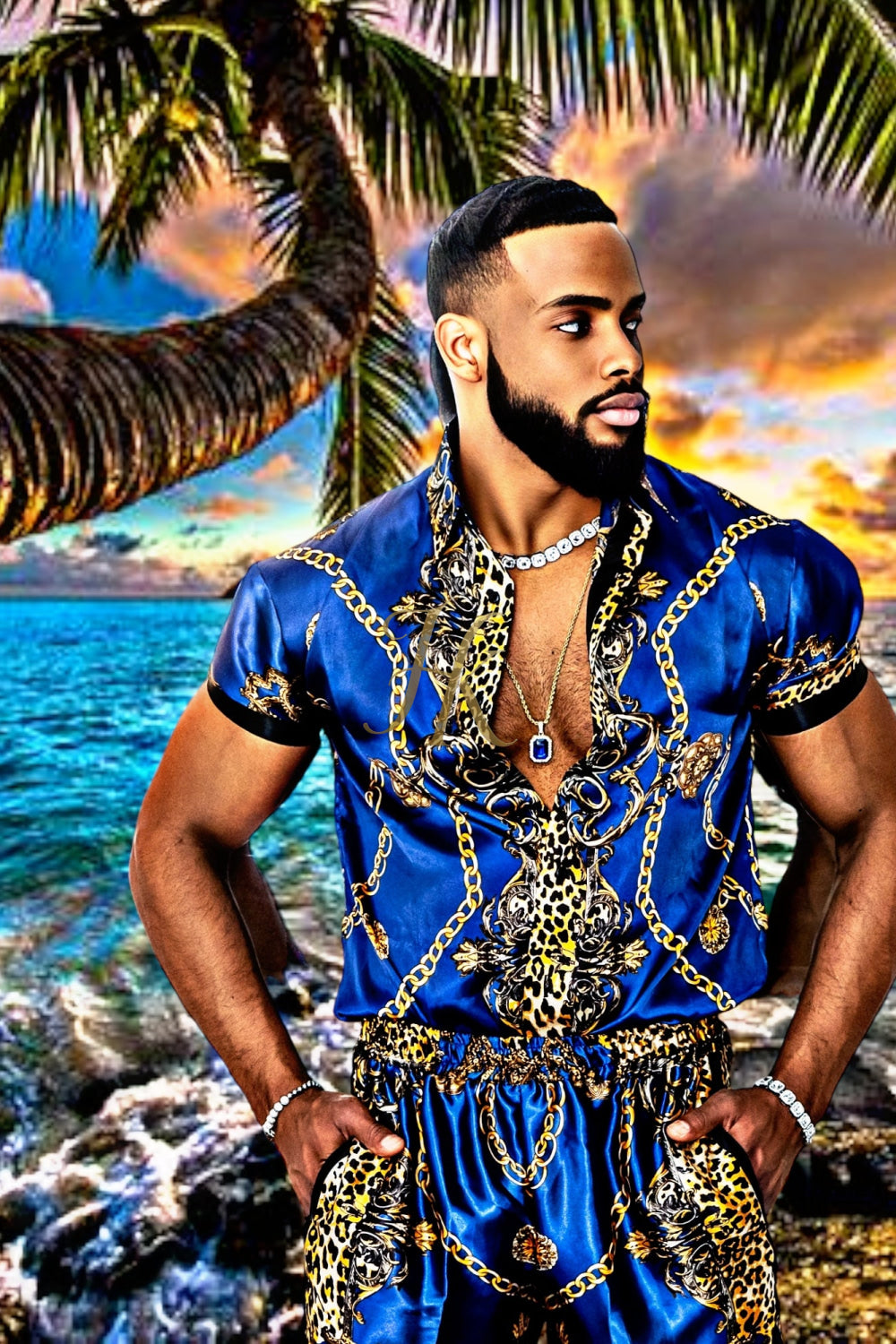 Mens Summer Dress Set Outfits