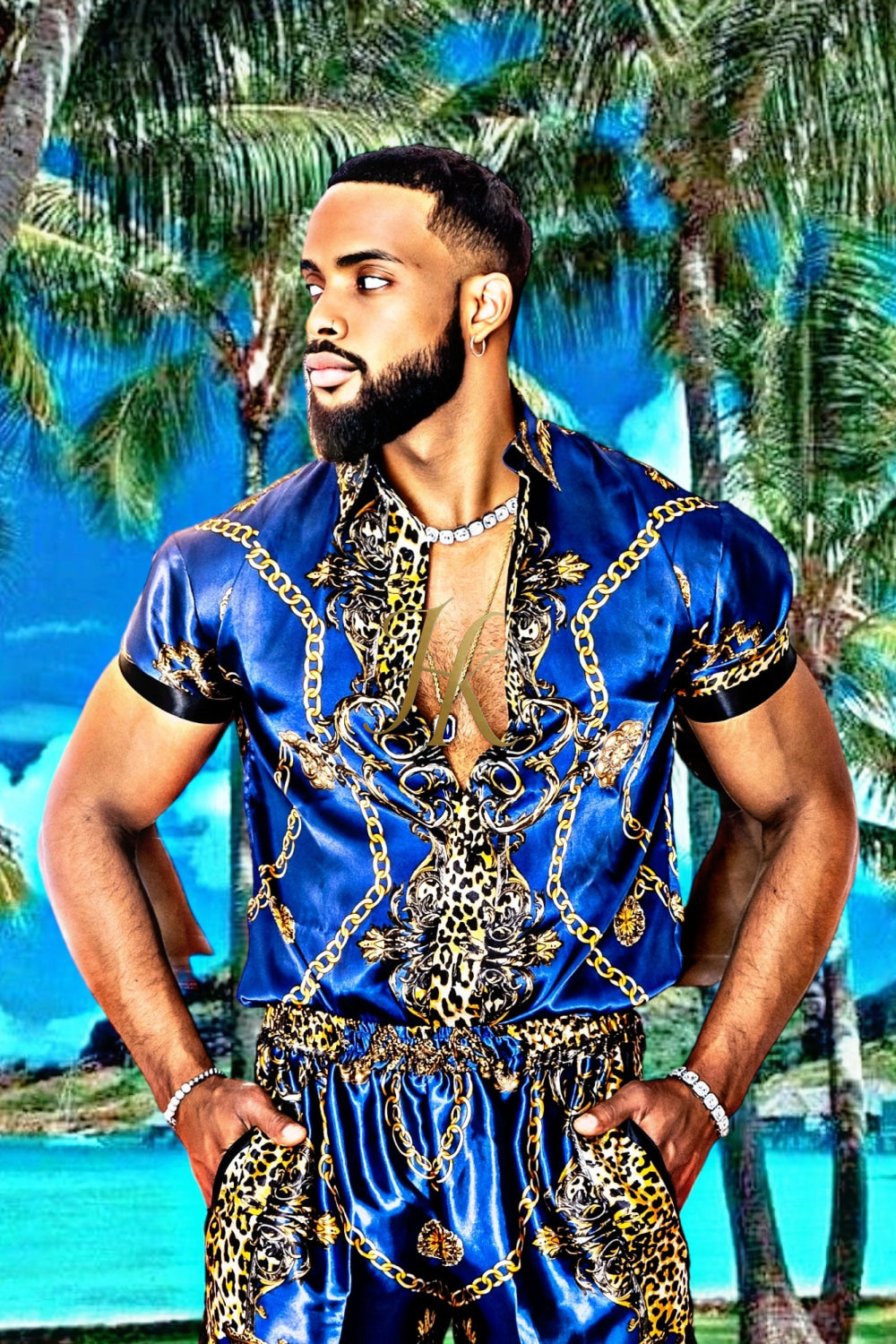 Mens Summer Dress Set Outfits