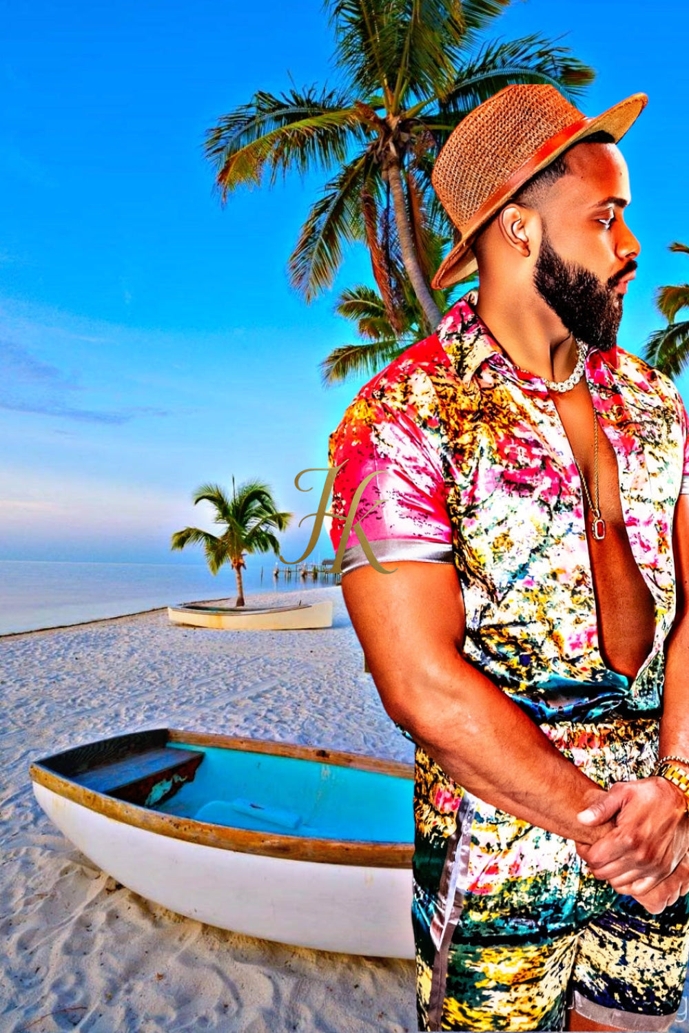 Beach Mens Summer Dress Set
