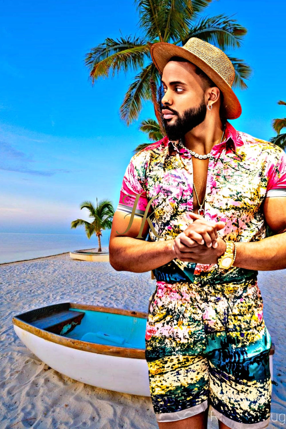Beach Mens Summer Dress Set