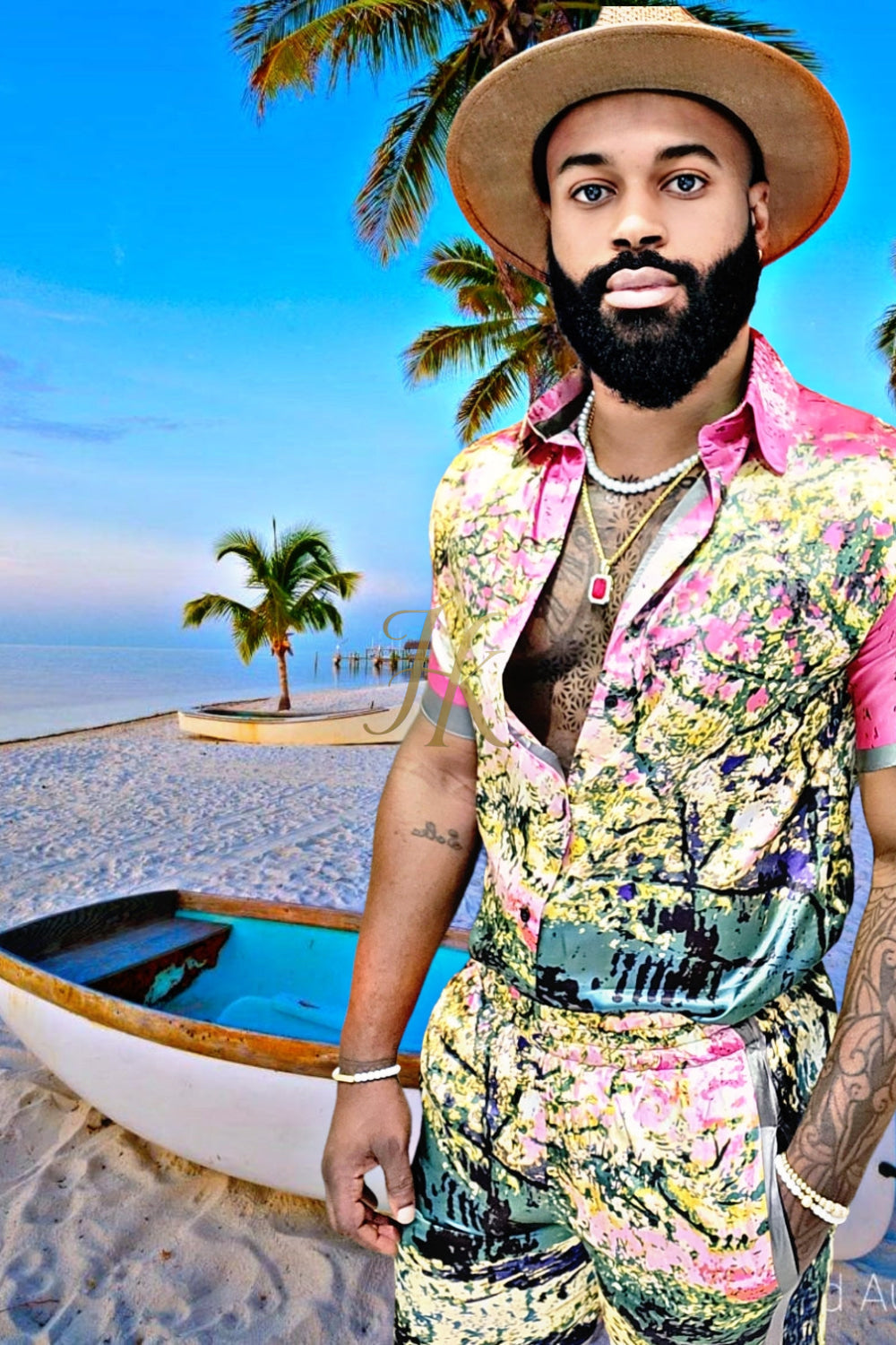 Beach Mens Summer Dress Set