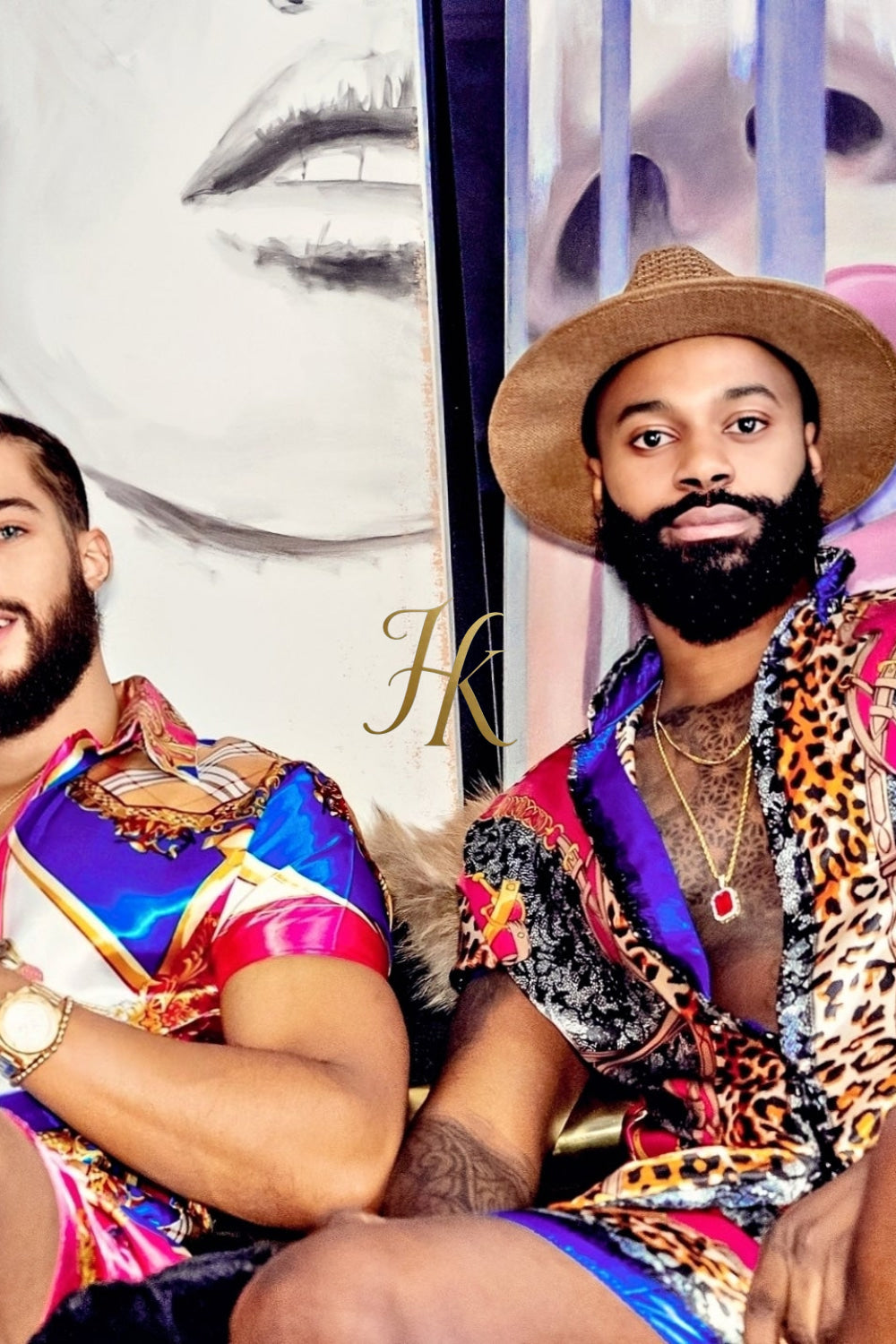 Mens Satin Silk Set 2Pcs