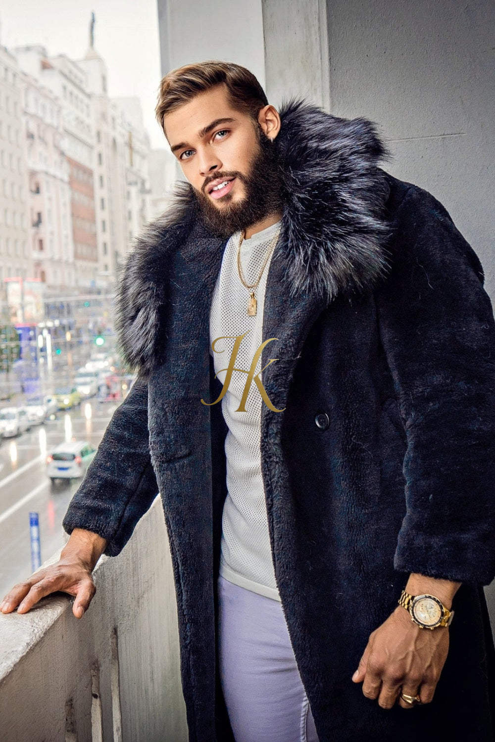 Handmade Men's Teddy Designer Coat - Endure Canadian Winters with Style and Comfort - kayibstrore