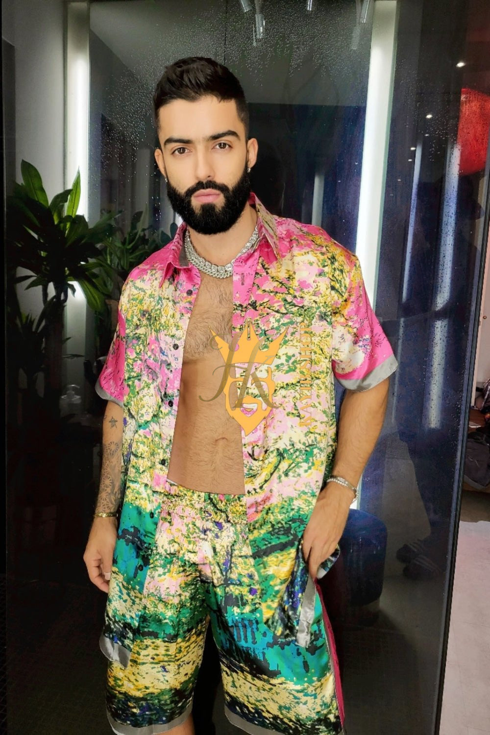 Barocco Print 2-Piece Set - Elevate Your Summer Style with Luxurious Silk Material - Personalized Fit Guaranteed - kayibstrore