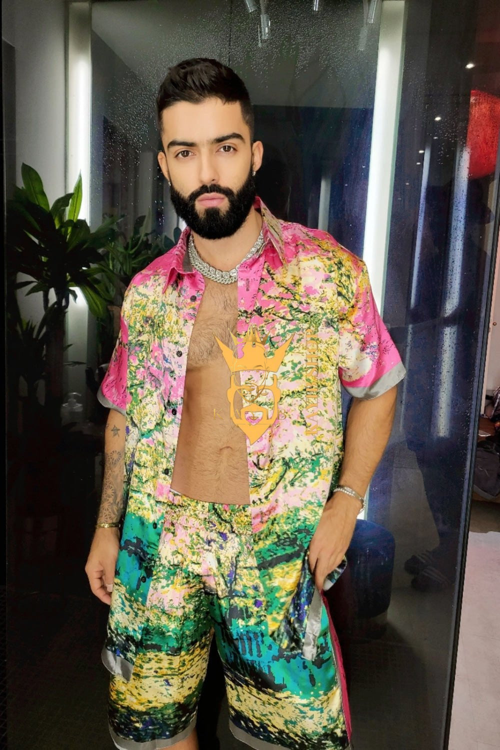 Barocco Print 2-Piece Set - Elevate Your Summer Style with Luxurious Silk Material - Personalized Fit Guaranteed - kayibstrore