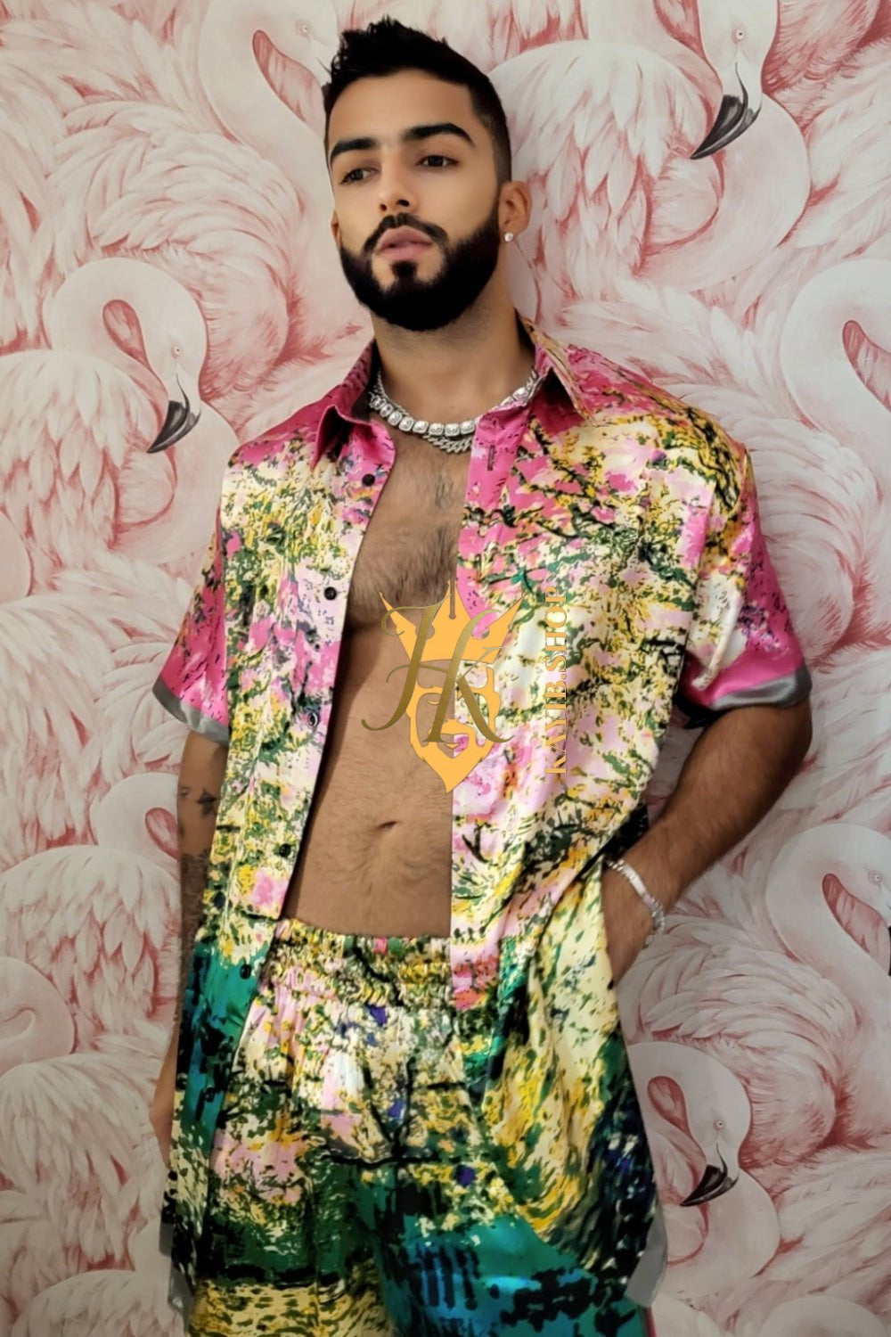 Barocco Print 2-Piece Set - Elevate Your Summer Style with Luxurious Silk Material - Personalized Fit Guaranteed - kayibstrore