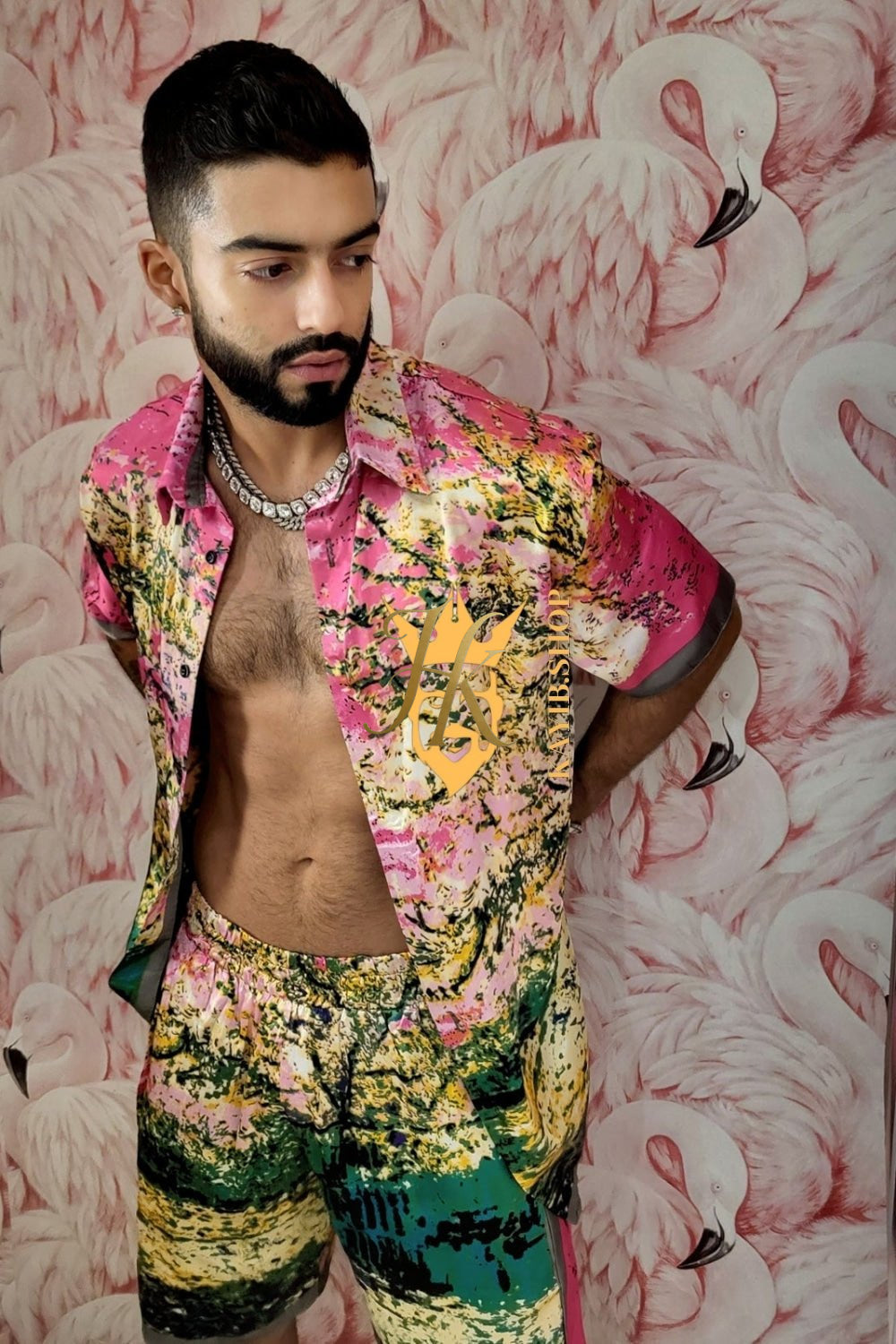 Barocco Print 2-Piece Set - Elevate Your Summer Style with Luxurious Silk Material - Personalized Fit Guaranteed - kayibstrore