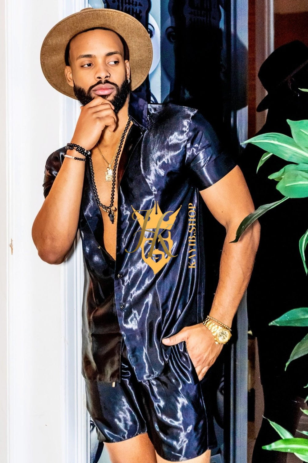Barocco Print Silk Set - Elevate Your Style with Personalized Luxury - kayibstrore