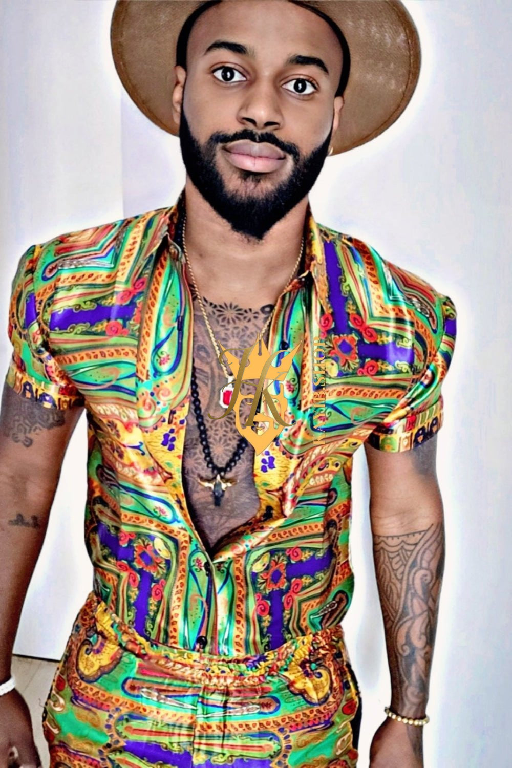 Barocco Print Silk Set - Elevate Your Style with Unparalleled Comfort and Elegance - kayibstrore