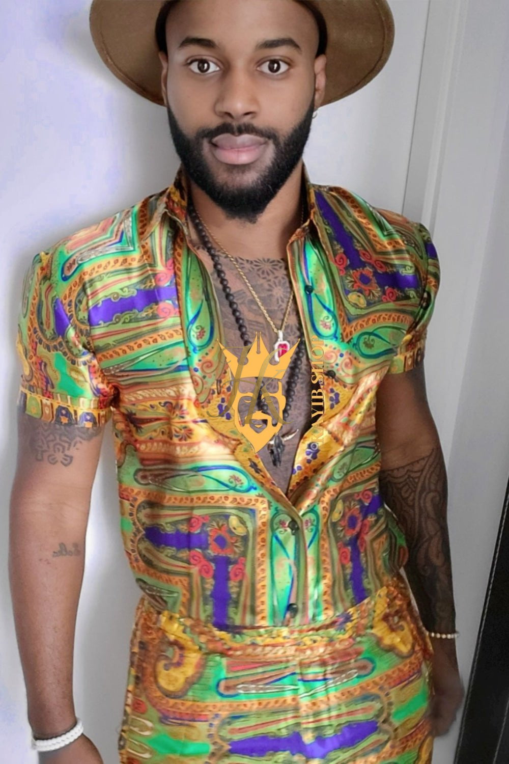 Barocco Print Silk Set - Elevate Your Style with Unparalleled Comfort and Elegance - kayibstrore