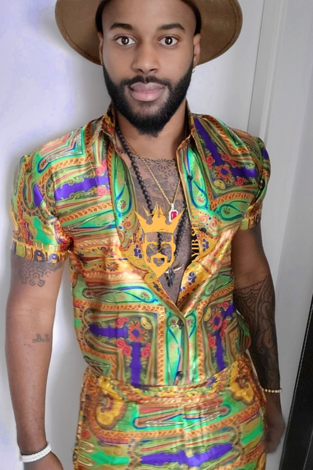 Barocco Print Silk Set - Elevate Your Style with Unparalleled Comfort and Elegance - kayibstrore