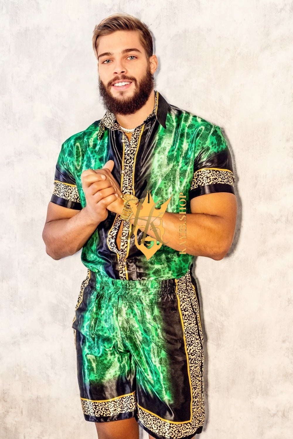 Barocco Print Silk Set - Elevate Your Summer Style with Pure Silk Comfort - Make a Statement at Any Elegant Occasion - kayibstrore