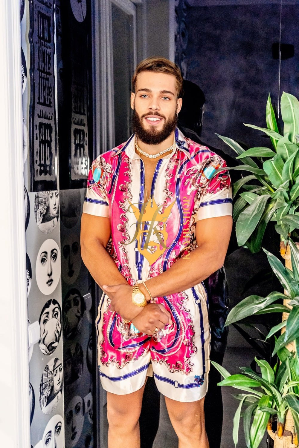 Barocco Silk Clothes Set - Elevate Your Style Game with Pure Luxury - Personalized Fit and Free Shipping - kayibstrore